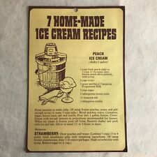  Rare Antique 1930s Recipe Booklet 7 Home-Made Ice Cream Cook Book / Pamphlet picture