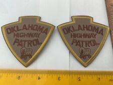 Oklahoma Highway Patrol collectors Hat patch set 2 pieces all new picture