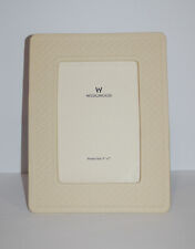 WEDGWOOD YELLOW PICTURE / PHOTO FRAME 5X7 JASPERWARE CHEVRON DESIGN WITH BOX picture