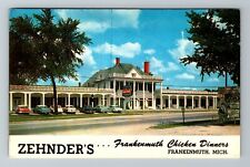 Frankenmuth MI-Michigan, Zehnder's Chicken, Classic Cars  Vintage Postcard picture