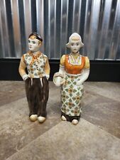 Pair Dutch Vintage Decanters Man & Woman By Made in Holland DP Delft A Me picture