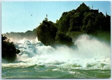 Postcard - Orientation over the Rhine Falls - Switzerland picture