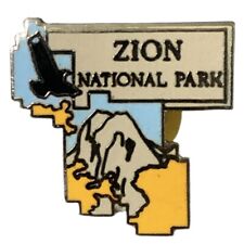 Vintage Zion National Park Bird Scenic Travel Souvenir Pin picture