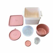 Vintage Dusty Pink Tupperware Set 7 Piece Kitchen Storage picture