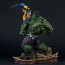Avengers Alliance Wolverine vs. Green Giant Statue Handicraft Anime Collection  picture