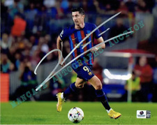 Robert Lewandowski FC Barcelona Autographed 8x10 Photo GA coa picture