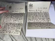 2 Letters Dr Carl Perin Palm Reader Clairvoyant Read Pope Hotel Gerard New York picture