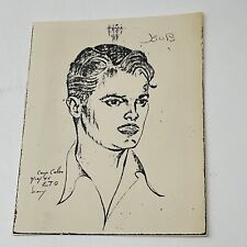 1945 WW2 Camp Calas Pencil Pen Drawing Sketch ETO European Theater Of Operations picture