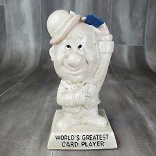 Vtg Sillisculpt R & W Berries WORLD'S GREATEST CARD PLAYER 9023 1971 Figurine  picture