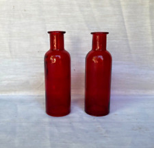 Lot 0f 2 Vintage Cranberry Glass 6.5