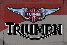 Triumph Motorcycles Rustic Vintage Sign Style Poster picture
