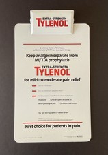 Vintage ES Tylenol Clipboard Drug Advertising Pharmaceutical Rep Promo RARE picture