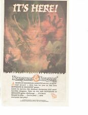 1991 Dungeons and Dragons Print Ad TSR Role playing game 6.5