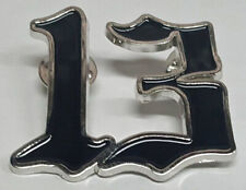 Lucky Thirteen 13 Jacket Vest Hat Pin  [1.5 INCH] picture