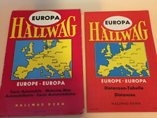 1960 Europe Europa Touring Automobile Motoring Map Complete w/ Conversion Table picture