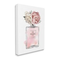 Stupell Industries Vintage Soft Flowers in Pink Fashion Fragrance Bottle picture
