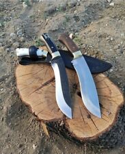 WILD CUSTOM HANDMADE 13 INCHES LONG IN HIGH GRADE STEEL HUNTING 3 BOWIE KNIVES picture