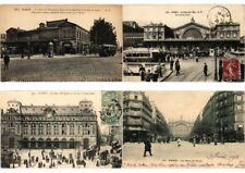 PARIS FRANCE RAILWAY STATION 300 Vintage Postcards Pre-1940 (L2461) picture