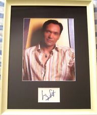 Jimmy Smits autograph signed autographed auto framed with 8x10 color photo COA picture