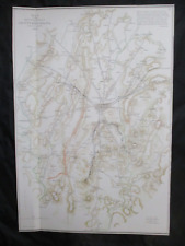1983 Civil War Map Print - Battlefield of Gettysburg, PA, July 1, 2, & 3, 1863 picture