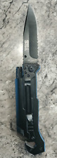 Tactical Survival Knife TRS 5-in-1 Glass Breaker Light Belt Cutter - 7Cr17MoV picture