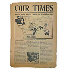 Our Times American Education Press World News School Newspaper April 9-13 1945 picture