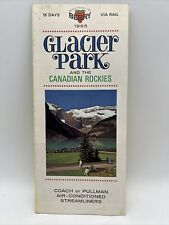 1965 BERRY WORLD TRAVEL GLACIER PARK CANADIAN ROCKIES 15-DAY TOUR Brochure Map picture