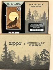 2022 Woodchuck Howling Wolf 49043 Chrome Zippo Lighter NEW picture