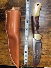 Rare Custom Wind River Knife By Justin  Bridges -1990’s/w Sheath-engraved -# 2 picture