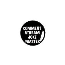 Comment Stream Joke Master Pin Button Jacket Lapel Backpack Pin Cool 1