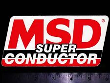 MSD Super Conductor Ignition - Original Vintage 1980’s Racing Decal/Sticker  picture