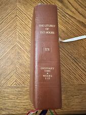Liturgy of The Hours Volume III Ordinary Time Weeks 1-17 Catholic Book Brown VTG picture