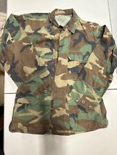 vtg woodland camo small short jacket STock No. 8415-01-004-1042 picture