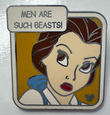 Disney 2007 Trading Pin Quote Belle Beauty And Beast MEN ARE SUCH BEASTS picture