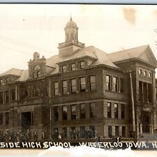 c1910s Waterloo, IA West High School Sharp RPPC Students Nortons Real Photo A193 picture