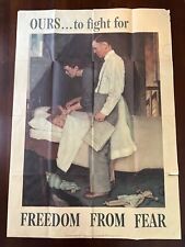 FREEDOM FROM FEAR - WW2 Poster - ORIGINAL picture