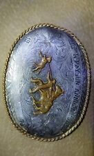 Rare Vintage 95th Payson Annual rodeo 1973 Belt Buckle picture