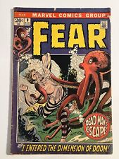 Marvel Comics FEAR #9 1972 Bronze Age Horror Lower Grade Book picture