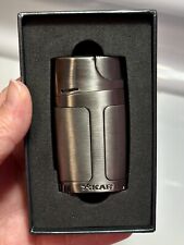 Xikar ELX Dbl Jet Flame Lighter, Cigar Punch, Gunmetal, New- Open Box picture