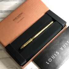 Louis Vuitton Stylo Agenda Gold Twisted Ballpoint Pen w/Box Rare Mint picture