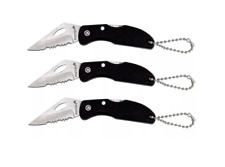 MAXAM LOT OF  3   FALCON IV   SUPER SHARP GIFT BOXED KEYCHAIN KNIVES   LOOK picture
