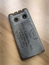 Vintage Leather Gray Long Cadillac Key Holder Roseville Mn keychain (Ai) picture