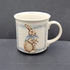 Vintage Otagiri Ceramic Coffee Mug JAPAN Karen Armstrong Bunny Rabbit Embossed picture