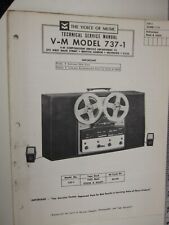SF  60's V-M Voice of Music Technical Service Manual MODEL 737-1 BIS picture