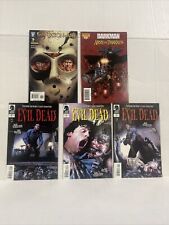 Lot Of 5 Horror Comics: Evil Dead 1 3 4 , FREDDY VS  JASON VS ASH 6, Darkman picture