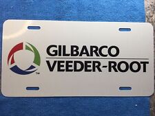 Vintage GILBARCO VEEDER-ROOT company car tag license plate Metal picture