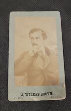 RARE Early John Wilkes Booth CDV Carte de Visite Large Amazing Image Green 1860s picture