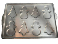 Cookie Tray Christmas Tree Snowman Holiday Baking 11 X 17” Ecco picture