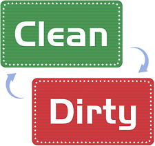 Universal Dishwasher Clean Dirty Magnet Sign for and Double Sided Indicator picture