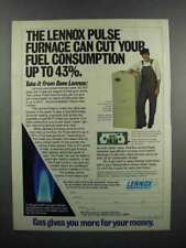 1983 Lennox Pulse Gas Furnace Ad - Cut Fuel Consumption picture